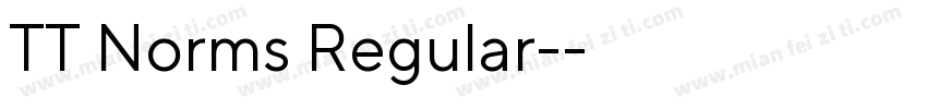 TT Norms Regular-常规字体转换